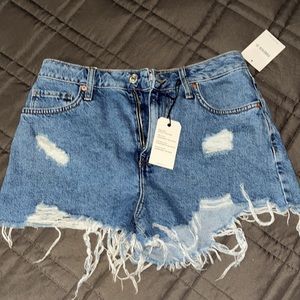 NWT forever 21 retro high rise denim shorts